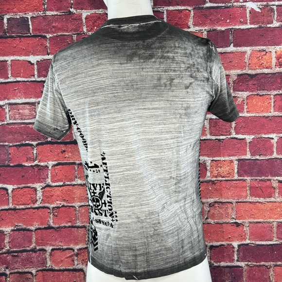 Affliction Men's Short Sleeve Graphic T-shirt -Gray/Black -Various Sizes- NWT - Picture 11 of 13